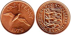 coin Guernsey 1 penny 1979