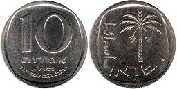coin Israel 10 agorot 1973