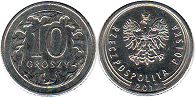 coin Poland 10 groszy 2017