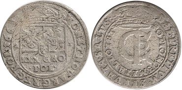 coin Poland typmpf 1664