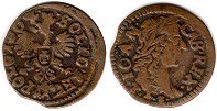 moneta Polska solidus boratinka 1664
