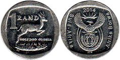 coin South Africa 1 rand 2014