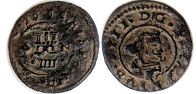 coin Spain 4 maravedi 1663