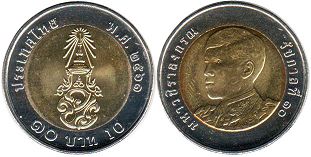 เหรียญประเทศไทย 10 บาท 2018