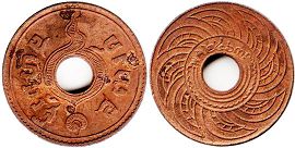 coin Thailand 1 satang 1920