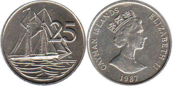 CAYMAN ISLANDS UNC SET OF 4 COINS 1 5 10 25 CENTS 2008 QUEEN ELIZABETH II 