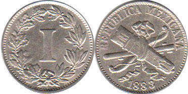 Mexican coin 1 centavo 1883