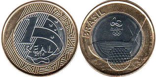 coin Brazil 1 real 2014