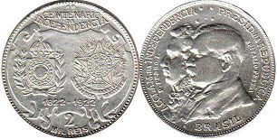 coin Brazil 2000 reis 1922