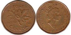  moneda canadiense conmemorativa 1 centavo 1992