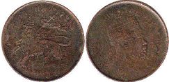 coin Ethiopia 1/32 birr 1889