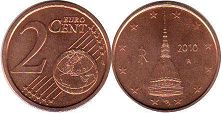 coin Italy 2 euro cent 2010
