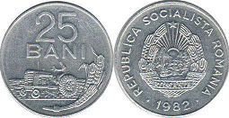 coin Romania 25 bani 1982