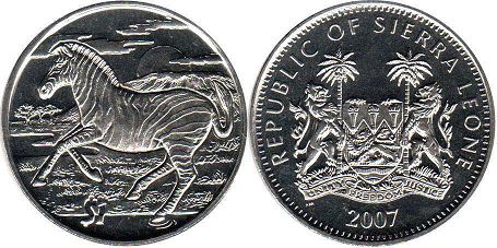 coin Sierra Leone 1 dollar 2007