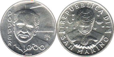 moneta San Marino 1000 lire 1996