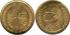 coin Thailand 25 satang 1977