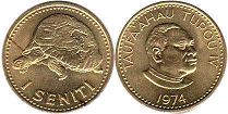 coin Tonga 1 seniti 1974