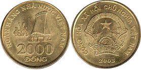 coin Viet Nam 2000 dong 2003