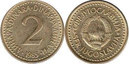 kovanice Yugoslavia 2 dinara 1985