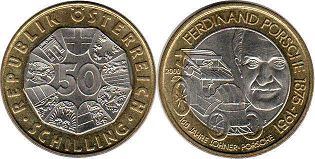 Münze Österreich 50 Schilling 2000
