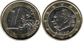moneda Bélgica 1 euro 2012