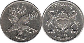 coin Botswana 50 thebe IPELEGENG