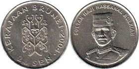 coin Brunei 20 sen 2004