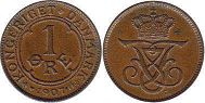mynt Danmark 1 öre 1907