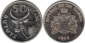 coin Gambia 50 bututs