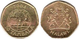 coin Malawi 50 tambala 2004