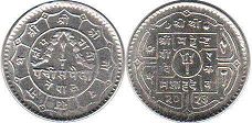 coin Nepal 25 paisa 1966