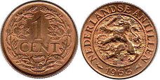 coin Netherlands Antilles 1 cent 1963