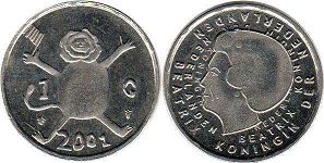 coin Netherlands 1 gulden 2001