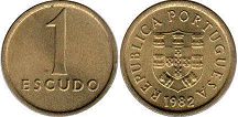 coin Portugal 1 escudo 1982