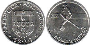 coin Portugal 5 escudos 1982