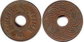 coin Thailand Siam 1 satang 1907