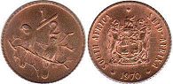 coin South Africa 1/2 cent 1970