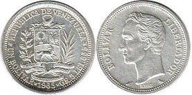 moneda Venezuela 1 bolivar 1965