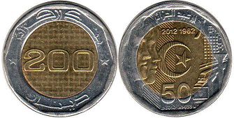 piece 200 dinar Algeria 2012