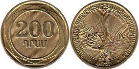 coin Armenia 200 dram 2014