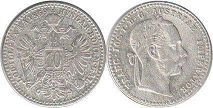 coin Austrian Empire 10 kreuzer 1869