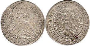 Münze RDR Austria 6 kreuzer 1683
