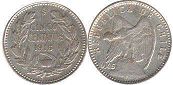 moneda Chille 5 centavos 1916