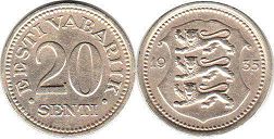 coin Estonia 20 senti 1935 