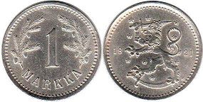 mynt Finland 1 markka 1921