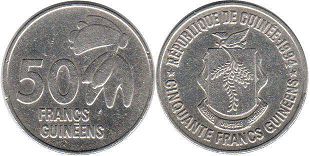 coin Guinea 50 francs Guinees