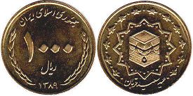 coin Iran 1000 rials 2010