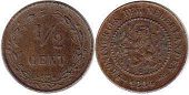 monnaie Pays-Bas 1/2 cent 1884