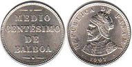 moneda Panamá 1/2 centesimo 1907