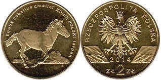 moneta Polska 2 zlote 2014